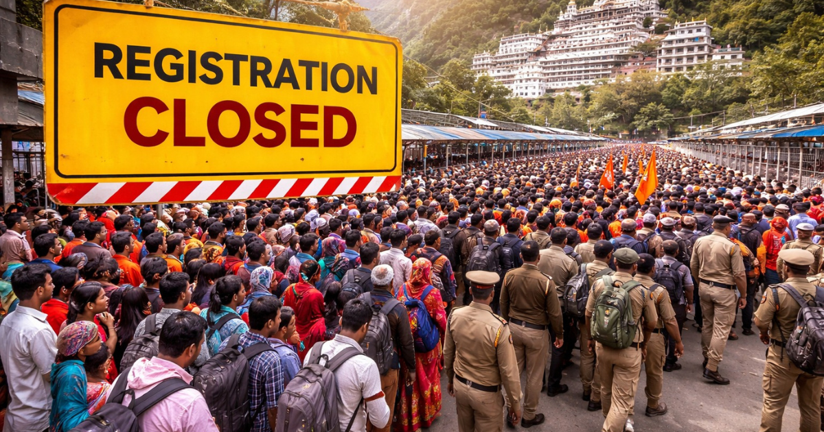 Vaishno Devi Yatra Update भारी भीड़ के कारण Registration