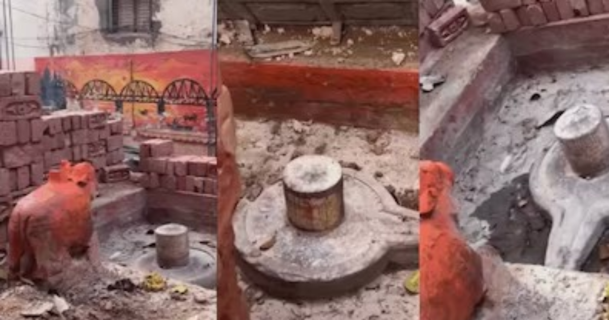 Varanasi में घर की खुदाई के दौरान 2 Shivling, देखने उमड़ी भक्तों की भारी भीड़