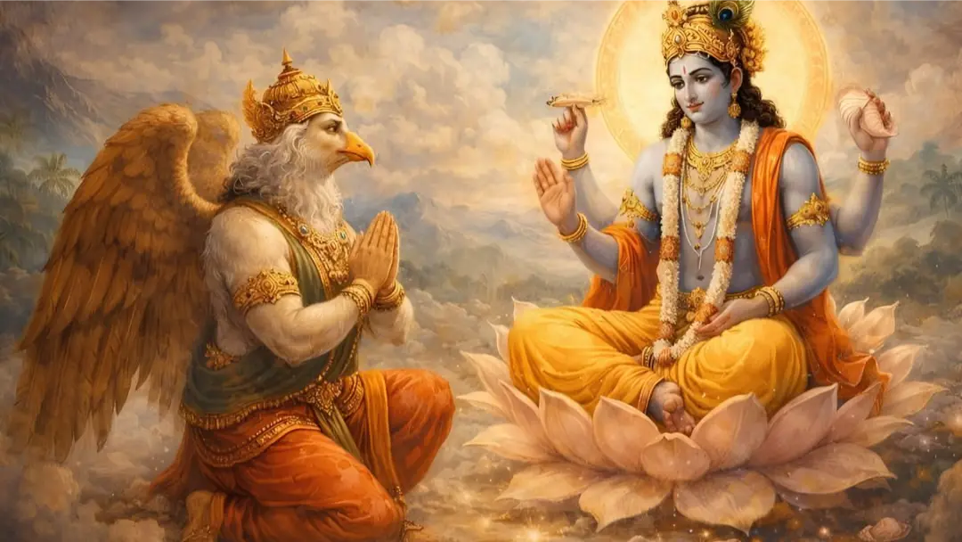 Garuda and Vishnu Story