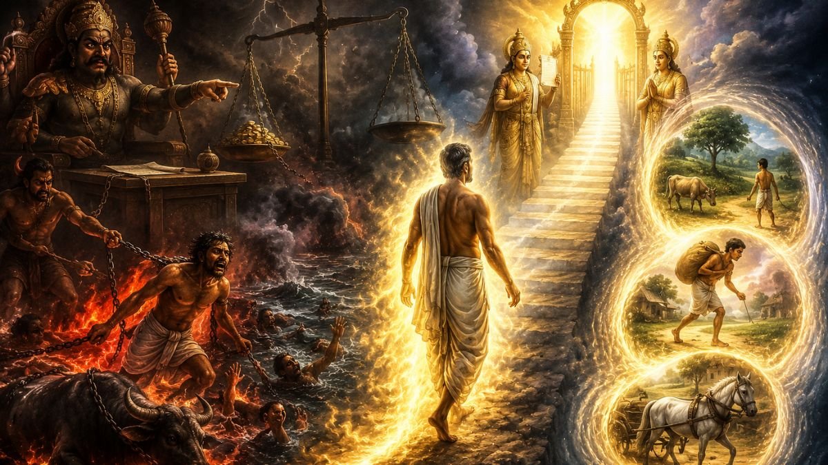 Dying without repaying debts according to the Garuda Purana