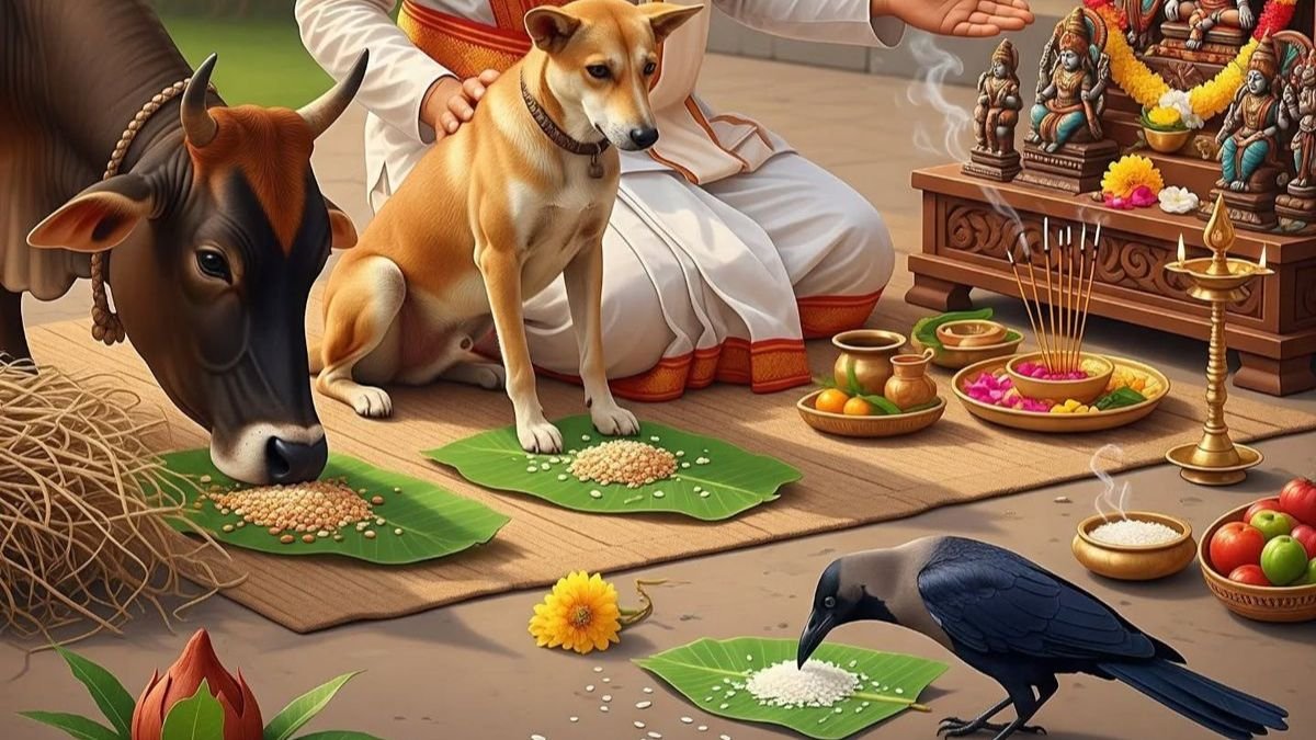 श्राद्ध में गाय-कौए को क्यों खिलाते हैं?