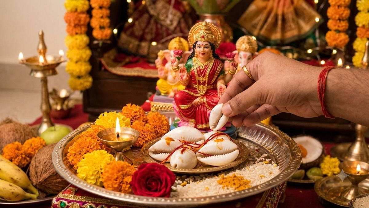 लक्ष्मी पूजा में कौड़ी का महत्व